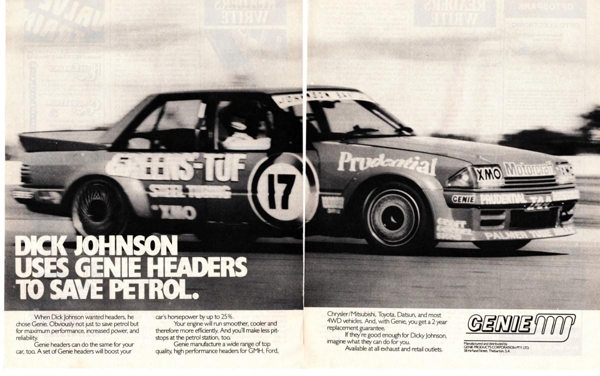 Genie-Exhaust-Dick Johnson-Endorses