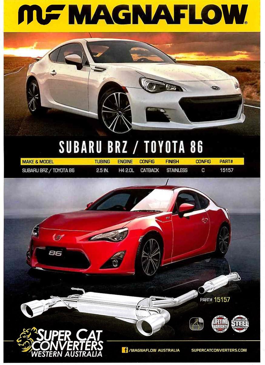 Genie-Exhaust-Supercat-Magnaflow-Suburu BRZ-Toyota 86