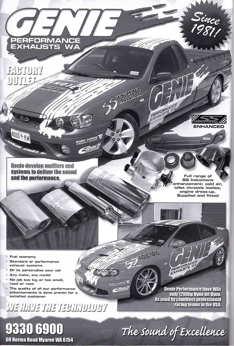 Genie-Exhaust Ad-Motorplex magazine Decembber 2008 (2)