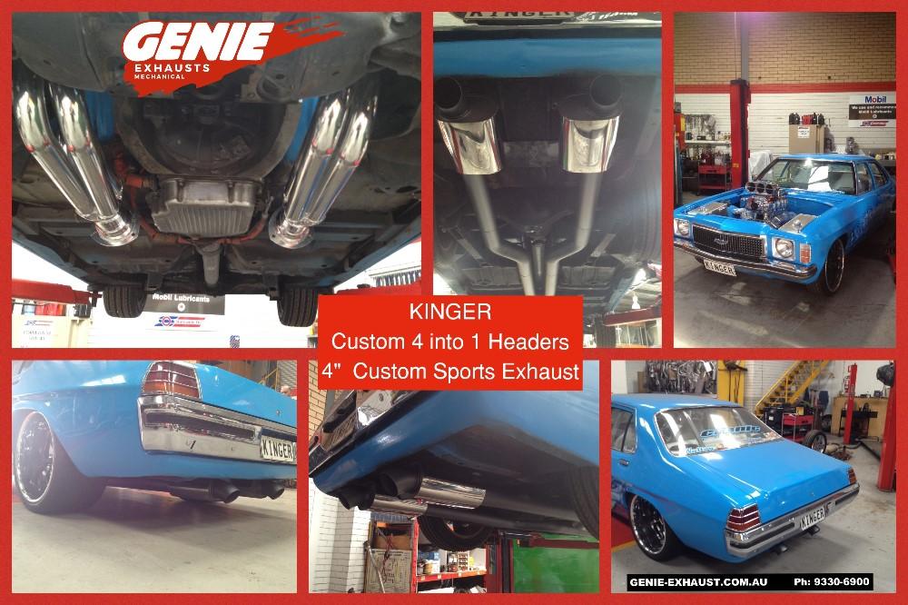 Genie-Exhaust-Holden-HQ-Kinger-Burnout-Car-Custom-Exhaust-Extractors-Headers