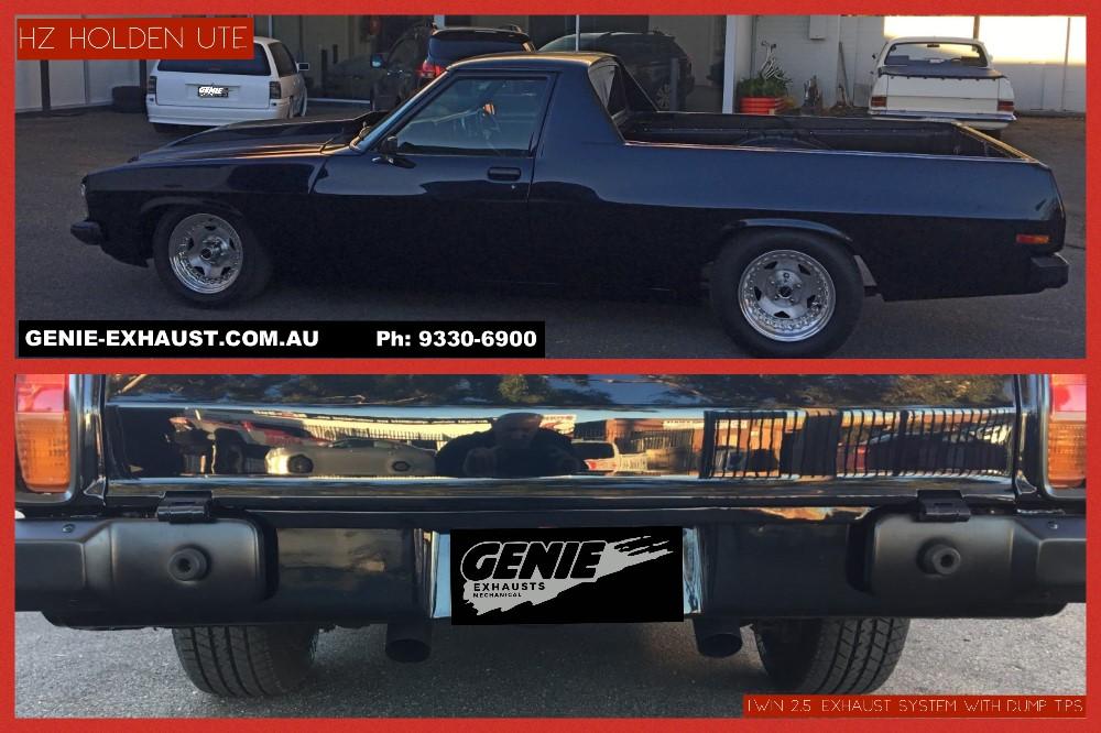 Genie-Exhaust-Holden-HZ-Ute-Twin- inch-exhaust-system-dump-pipes