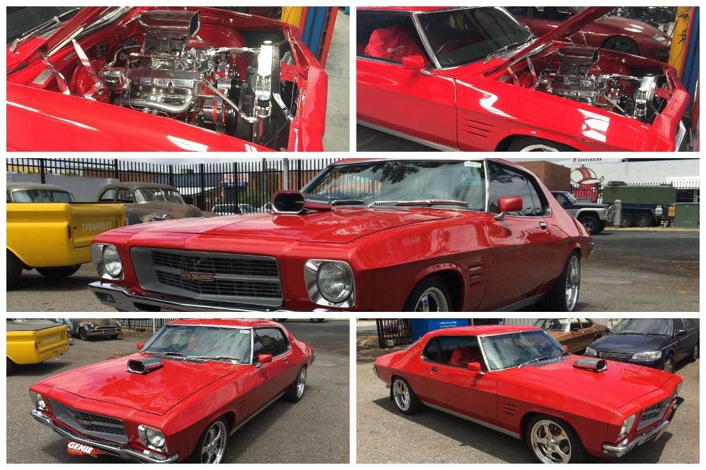 Genie-Exhaust-Holden-Red-HQ-Coupe-GTS-V8-Chev-pickup