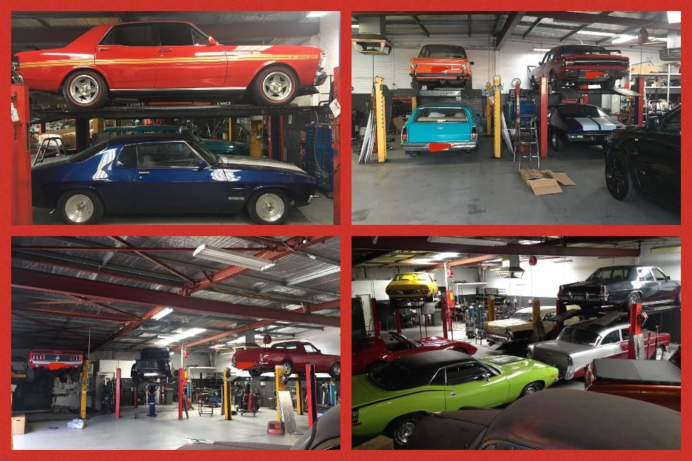 Genie-Exhaust-cars-Variety in workshop