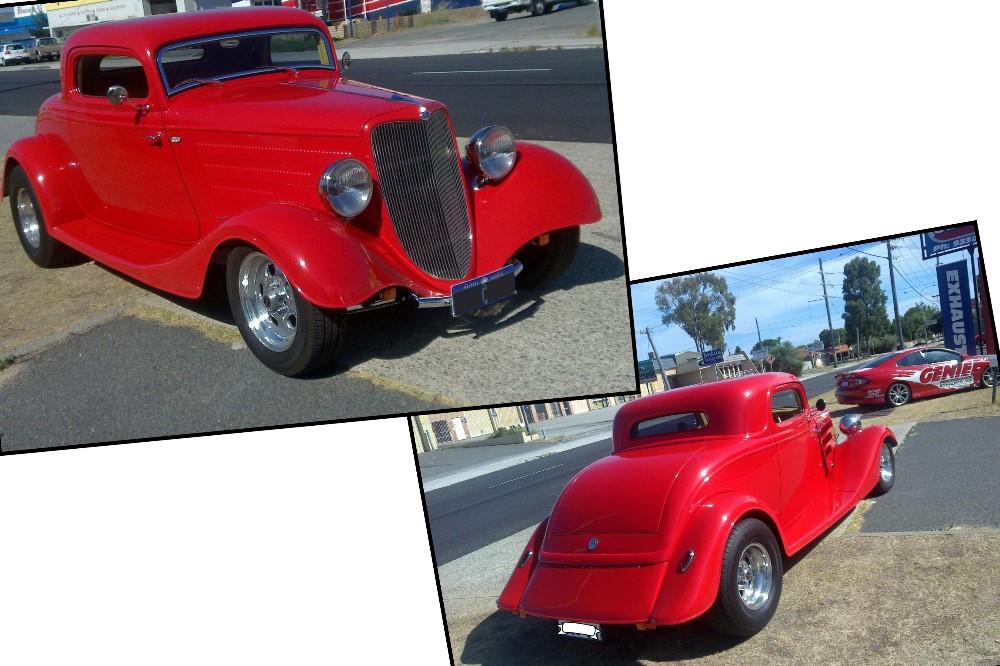 Genie-Exhaust-street rod-Hotrod-red-ford