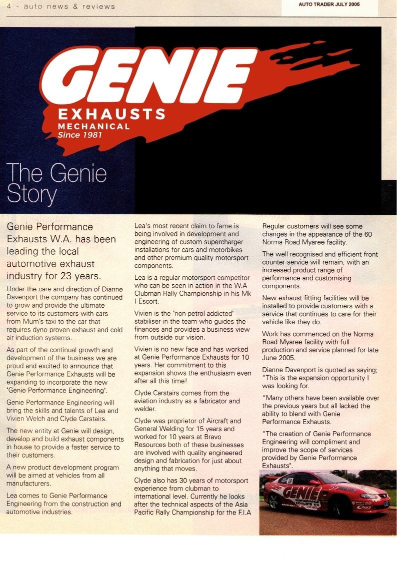 Genie Story Auto Trader
