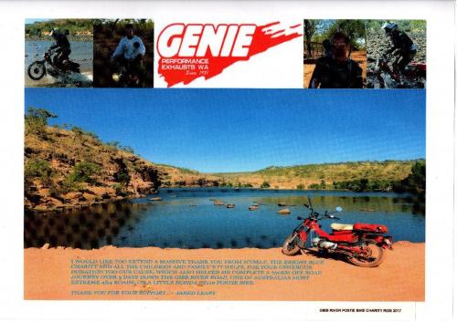 Gibb River Road Postie Bike Charity Ride 2017