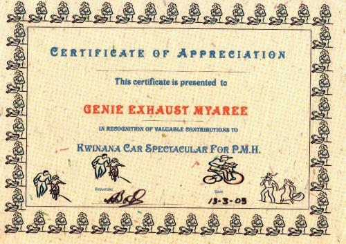 Kwinana-Car-Spectacular-Certificate-of-appreciation