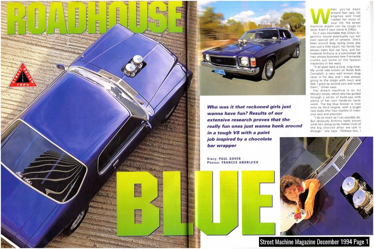 Genie-Exhaust-Holden-HJ-Monaro-Coupe-Gillian-Argentino-Street-Machine-Magazine Page 1